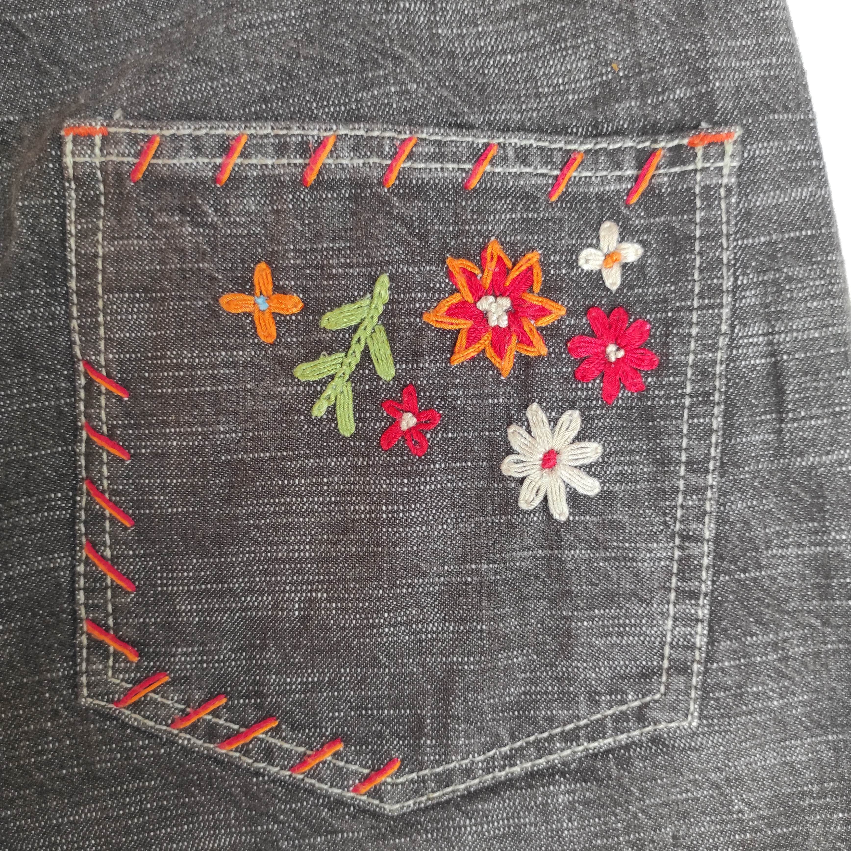 Beauty Beast Japanese Brand Wild Khakis Embroider Hand Stitching Jeans Size US 30 / EU 46 - 16 Thumbnail