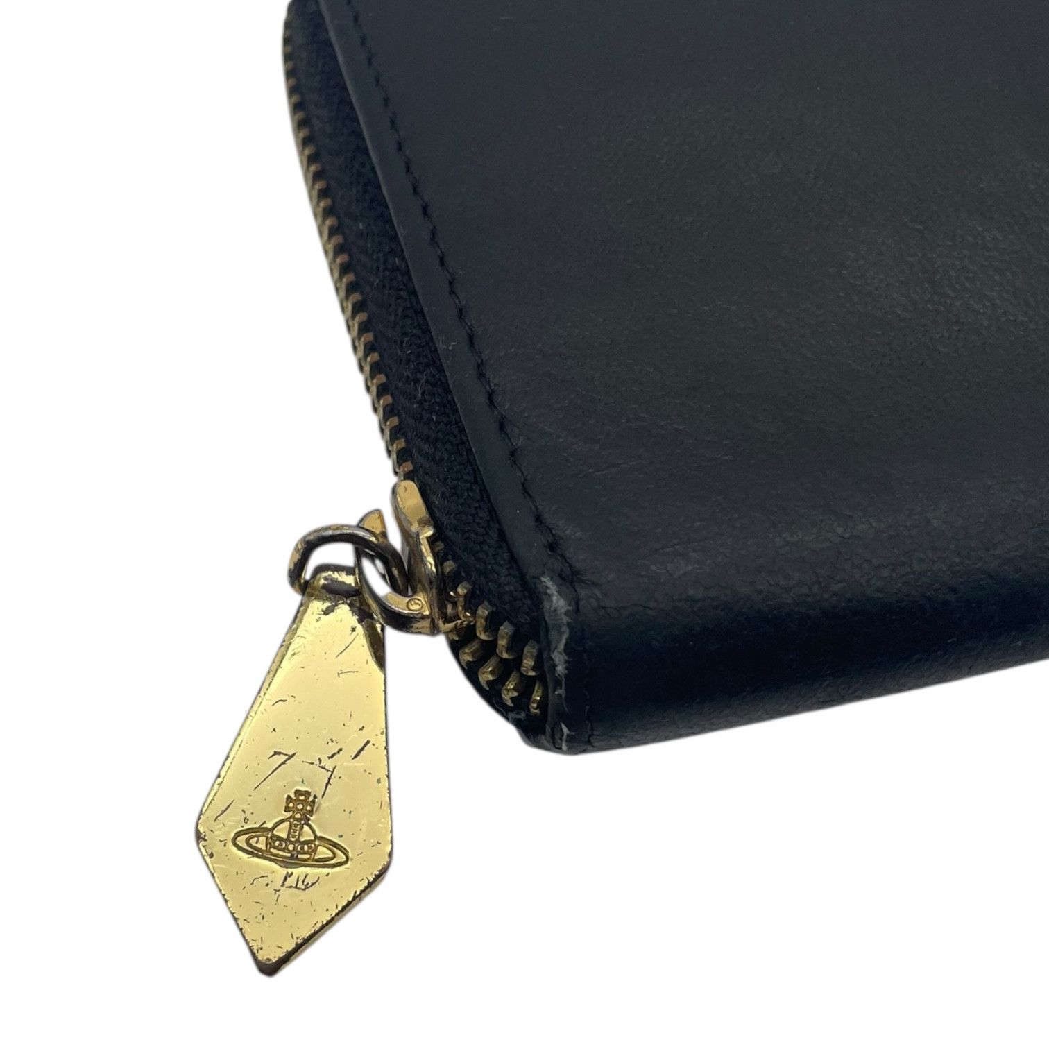 Vivienne Westwood Vivienne Westwood Leather Wallet Orb Logo Zip Around Black Size ONE SIZE - 4 Thumbnail