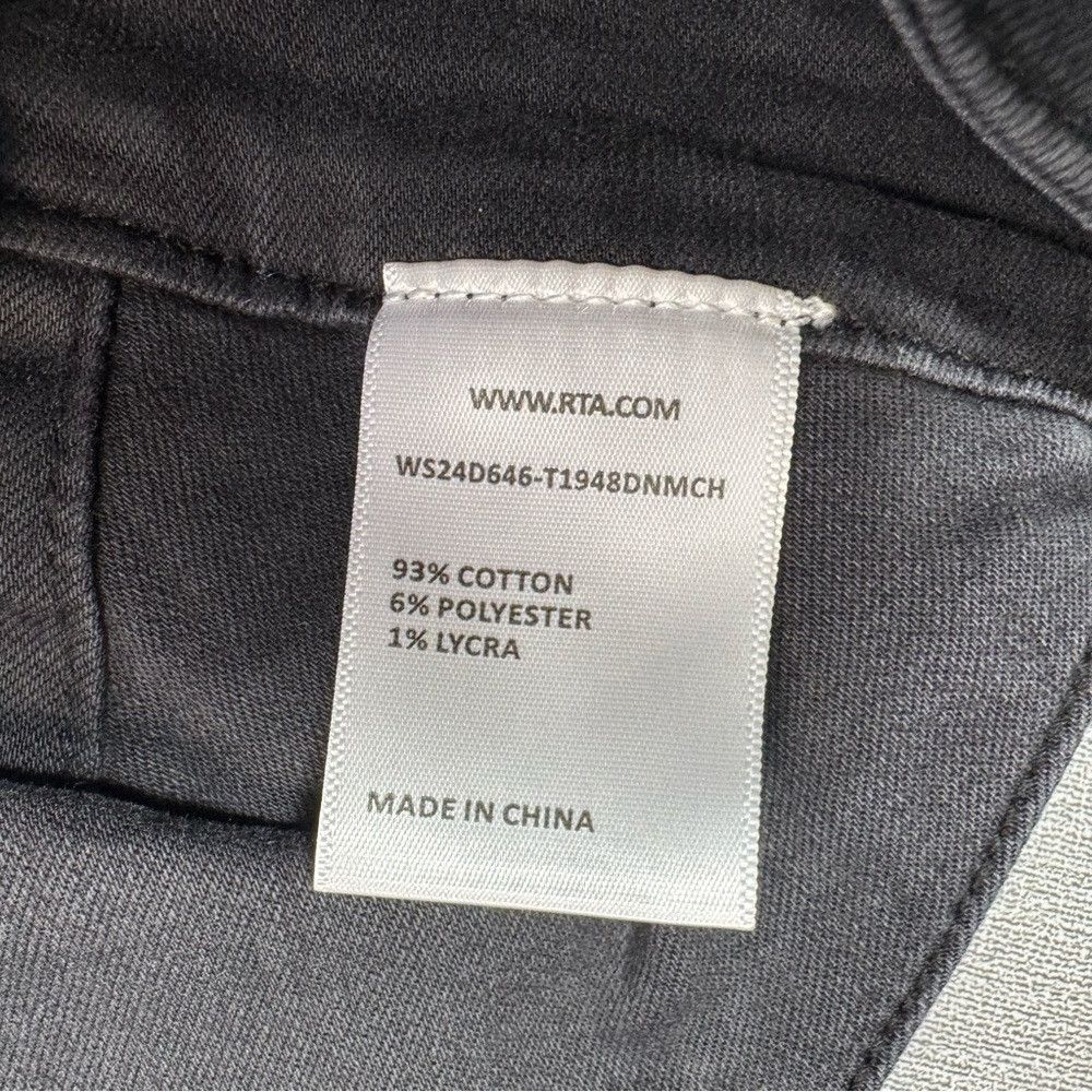 Rta NWT New RtA Sofia Denim Charcoal Top Size L Size L / US 10 / IT 46 - 6 Thumbnail