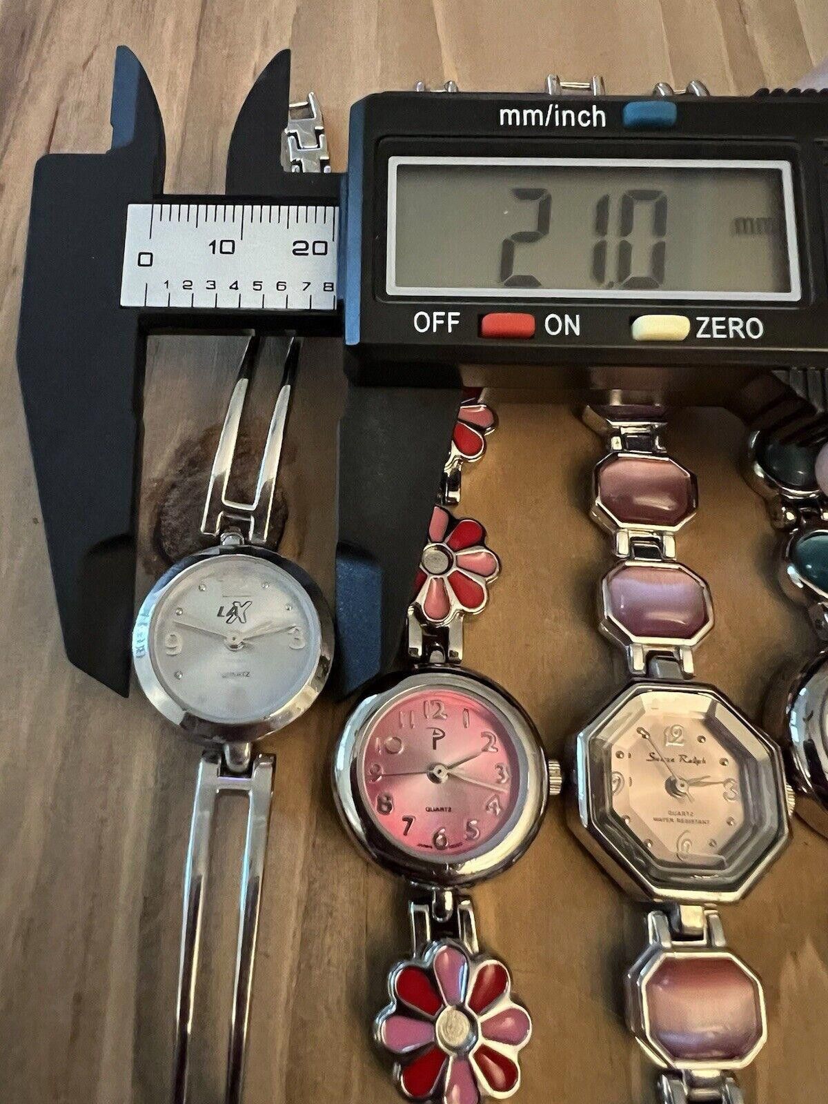Designer 4 Vintage Ladies Watches New Batteries Working Size ONE SIZE - 4 Thumbnail