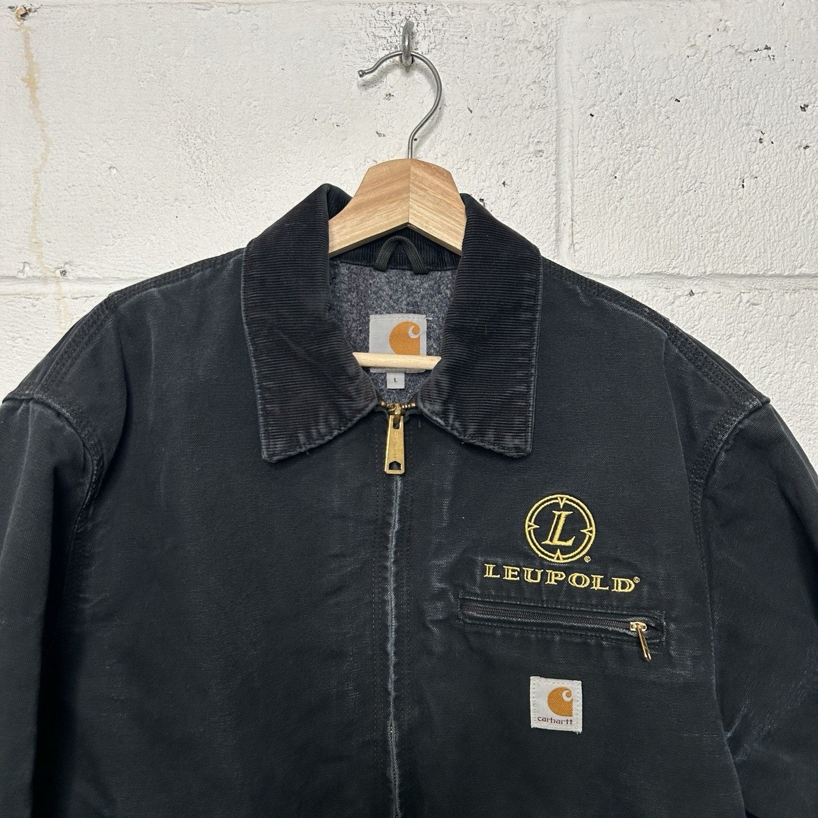 Carhartt Vintage Carhartt Blanketed Detroit Jacket “Black” Leupold Size US L / EU 52-54 / 3 - 3 Thumbnail