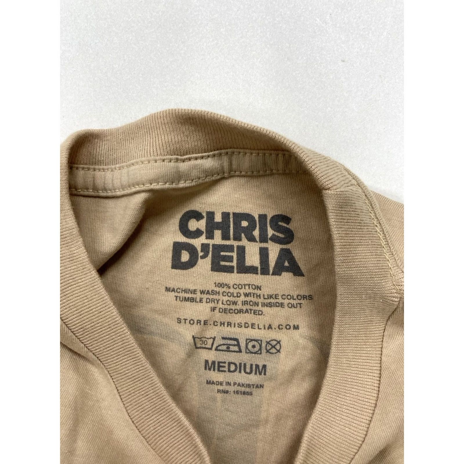 Alife Chris D'elia Life Rips Live Graphic T-shirt Women Medium Beige Music Shirt Size M / US 6-8 / IT 42-44 - 4 Thumbnail