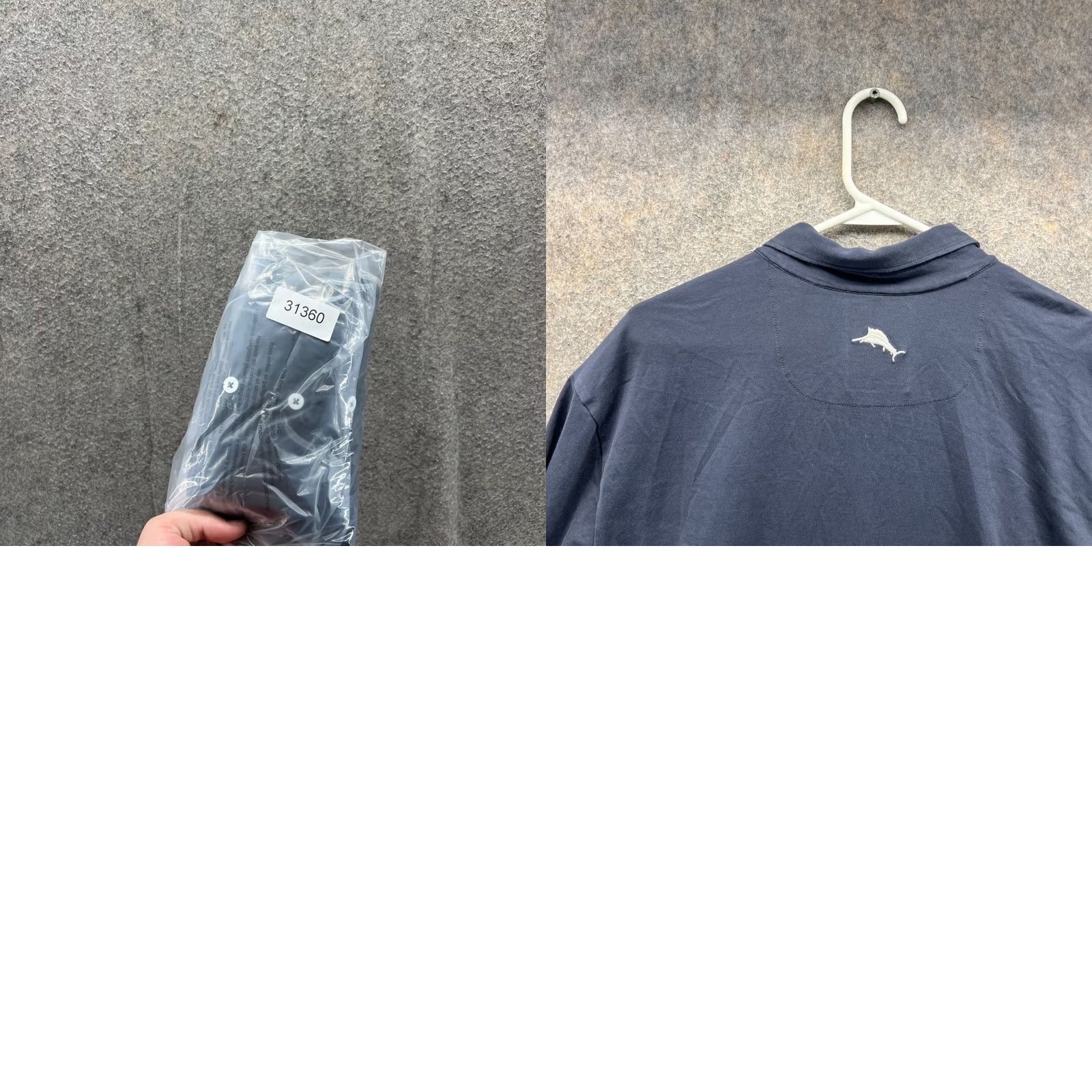 Tommy Bahama Tommy Bahama Polo Shirt Men XXL Blue Navy Pima Cotton Preppy Dress Denver Bronco Size 48R - 9 Thumbnail
