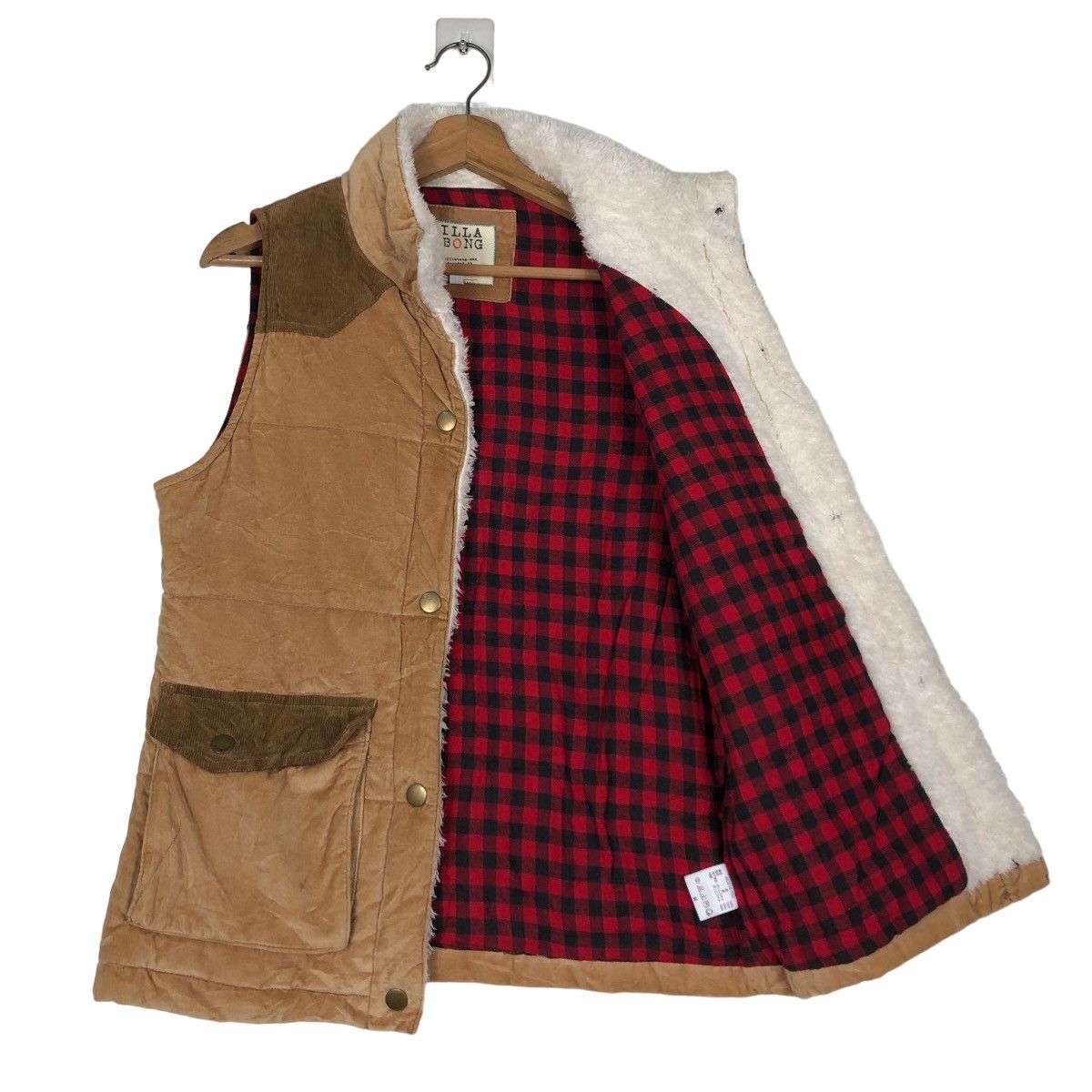 Japanese Brand 🔥Vintage Biker Vest Utility Pocket Billabong Blanket Tartan Size US M / EU 48-50 / 2 - 11 Thumbnail