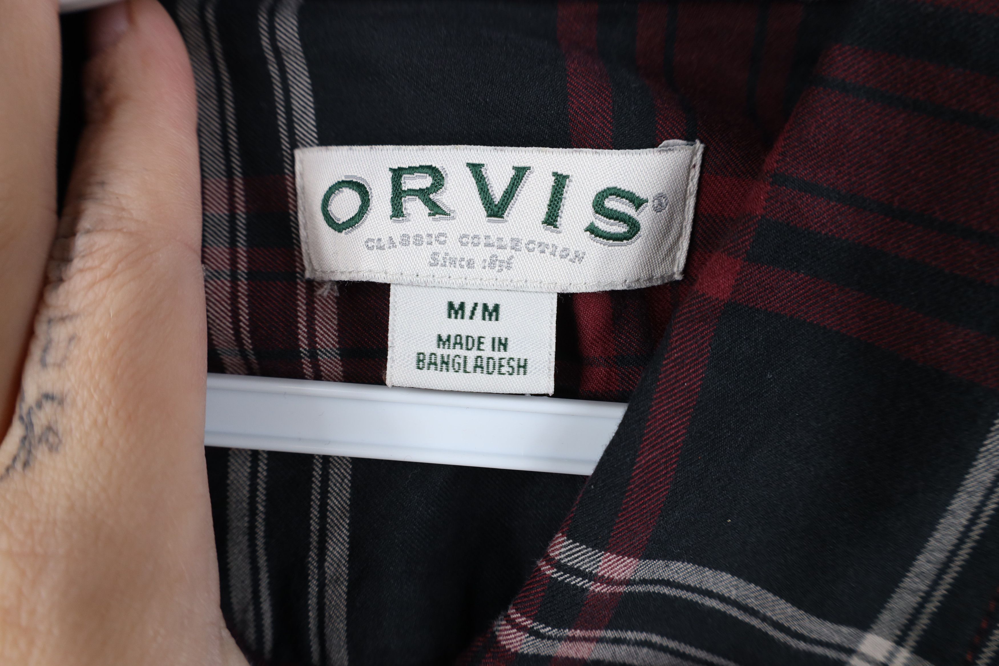 Orvis Deadstock Y2K Orvis Twill Collared Button Down Shirt Plaid Size US M / EU 48-50 / 2 - 9 Thumbnail