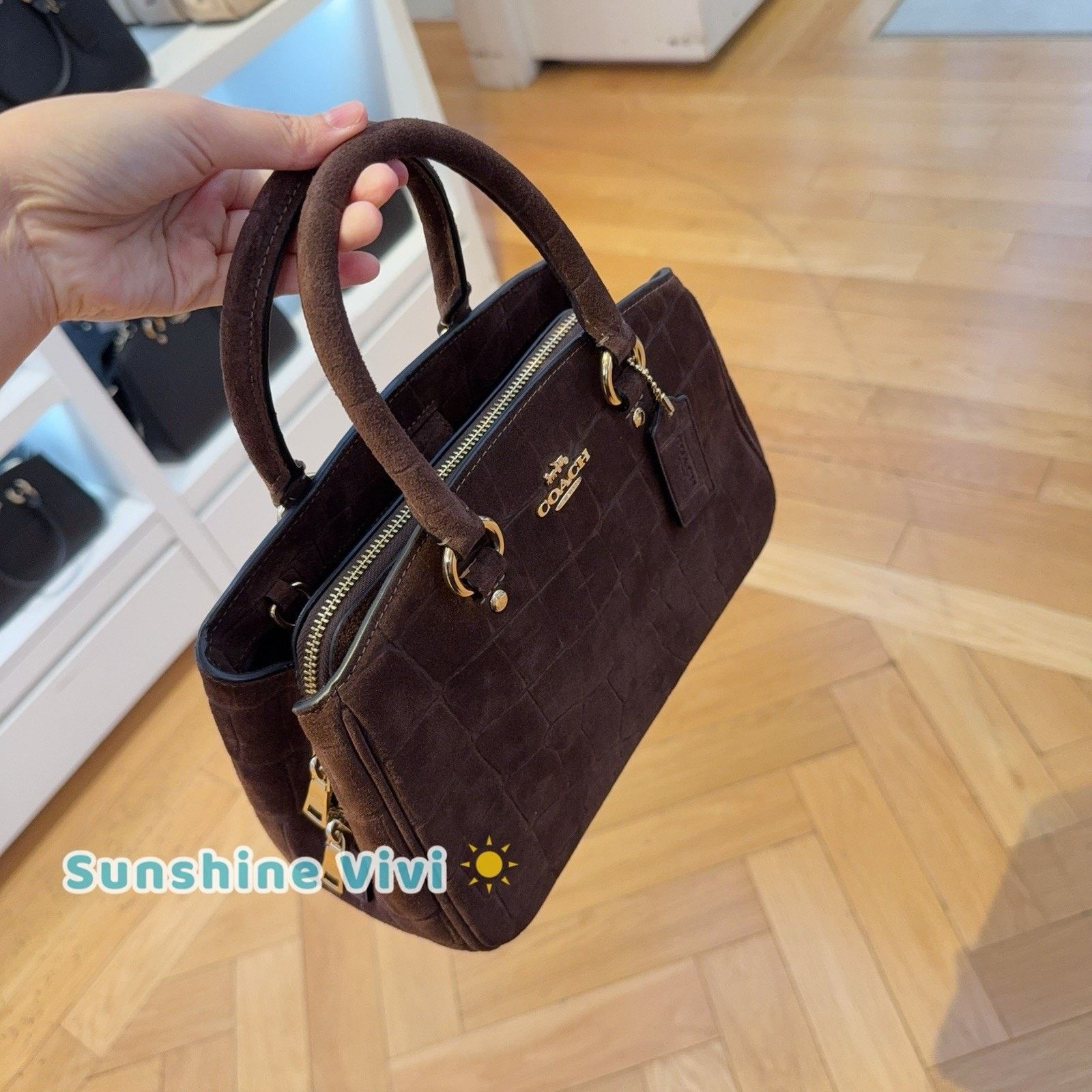 Coach NWT Coach Savannah Small Carryall Bag CCC73 Gold/Maple Size ONE SIZE - 7 Thumbnail