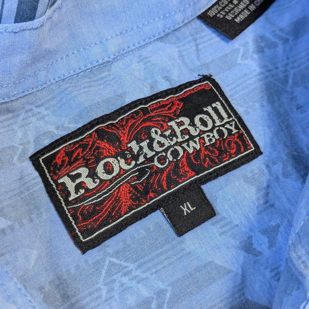 Vintage Vintage Western Snap Button Down Shirt Southwestern Cowboy Size US XL / EU 56 / 4 - 3 Thumbnail