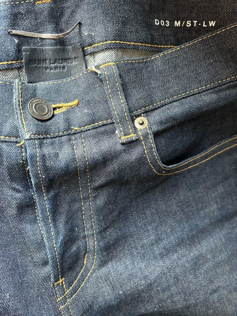 Saint Laurent Paris Saint Laurent Paris Dark blue jeans Size US 30 / EU 46 - 2 Thumbnail