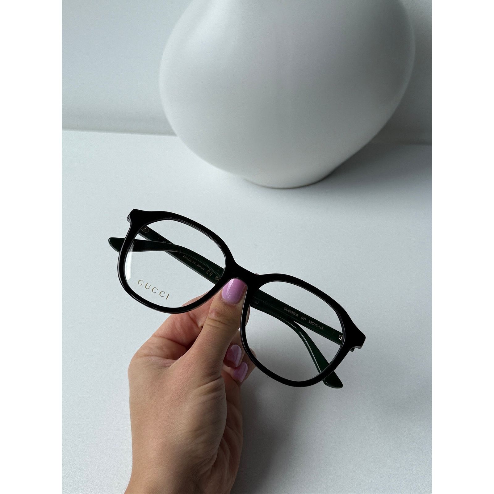 Gucci NEW Gucci GG0932OA Black Round Unisex Eyeglasses Frames Size ONE SIZE - 8 Thumbnail