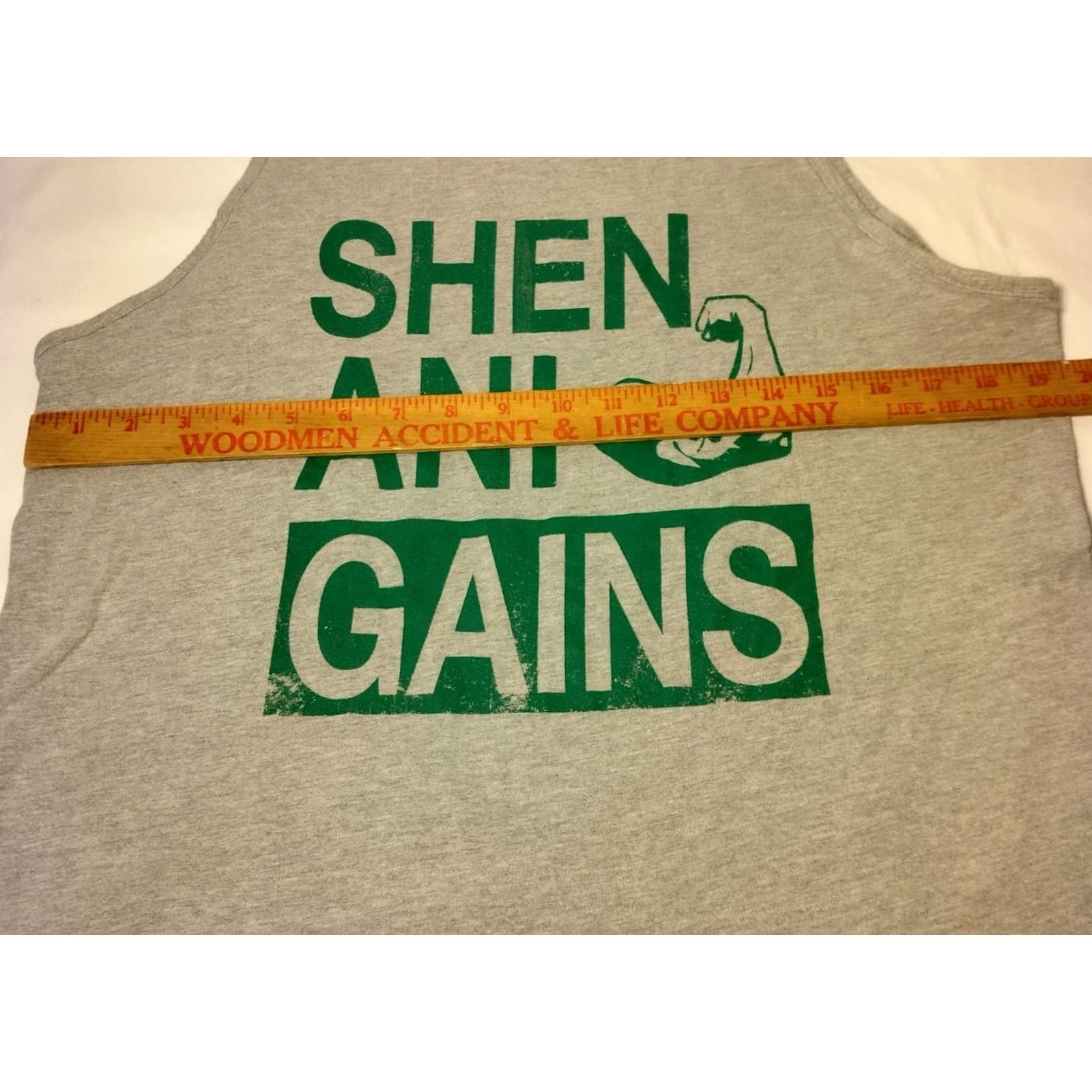 Next Level Next Level Shen Ani Gains Tank Top Men L Gray Irish Gaelic Workout Shirt Gym Size US L / EU 52-54 / 3 - 4 Thumbnail