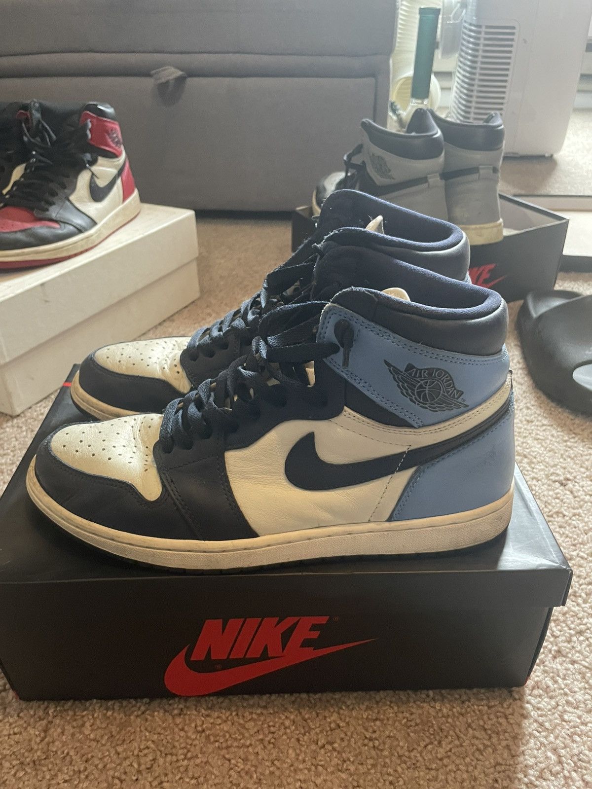 Nike Jordan 1 Retro High Obsidian Size 11 Size US 11 / EU 44 - 2 Thumbnail