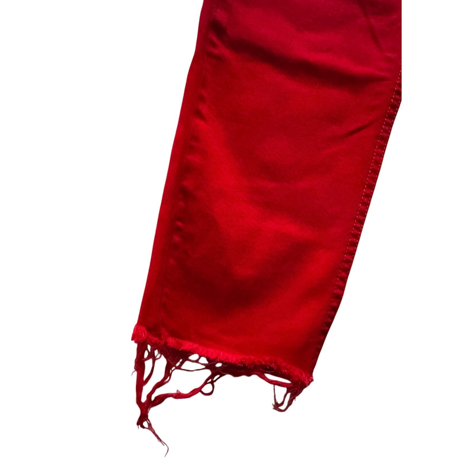 Kendall And Kylie Kendall + Kylie Red Jeans | Size XS | Very Good Condition Size 25" / US 0 / IT 36 - 2 Thumbnail