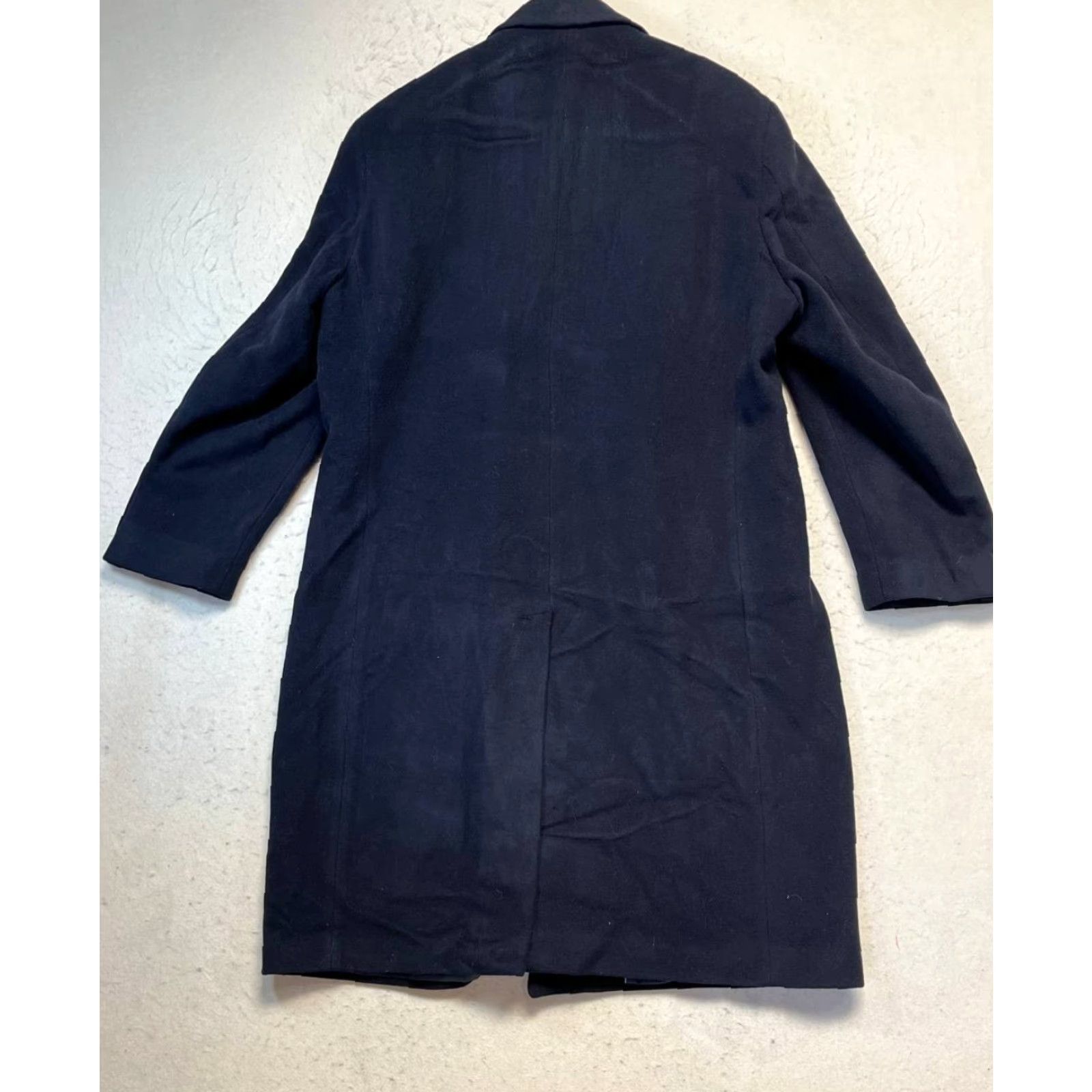 Vintage VINTAGE Prague Coat Black Long Overcoat 46R Wool Cashmere Blend Button Lined Pockets Men’s Formal Executive Holiday/Business Size US S / EU 44-46 / 1 - 2 Thumbnail
