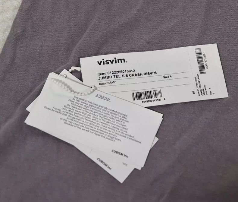 Visvim Visvim22aw Jumbo Tee Crash Wash & Worn Sabotage T-Shirt Sho Size US XL / EU 56 / 4 - 9 Thumbnail