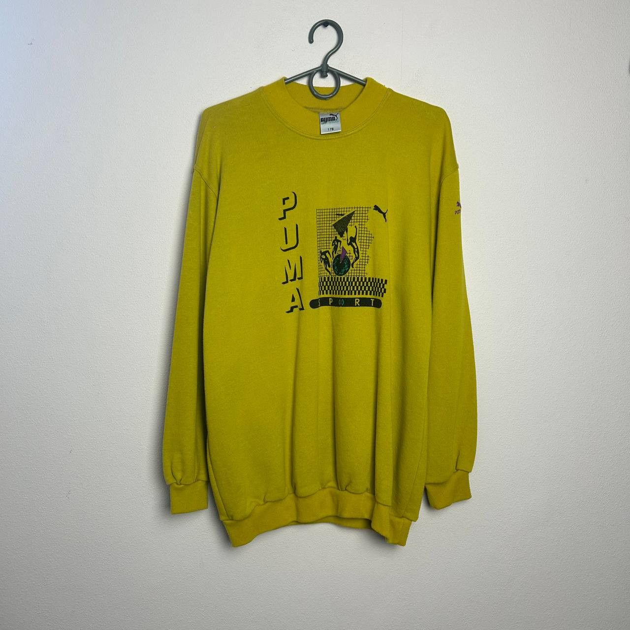 Puma Vintage Puma Sport Big logo 90s streetwear sweatshirt Size US S / EU 44-46 / 1 - 1 Thumbnail