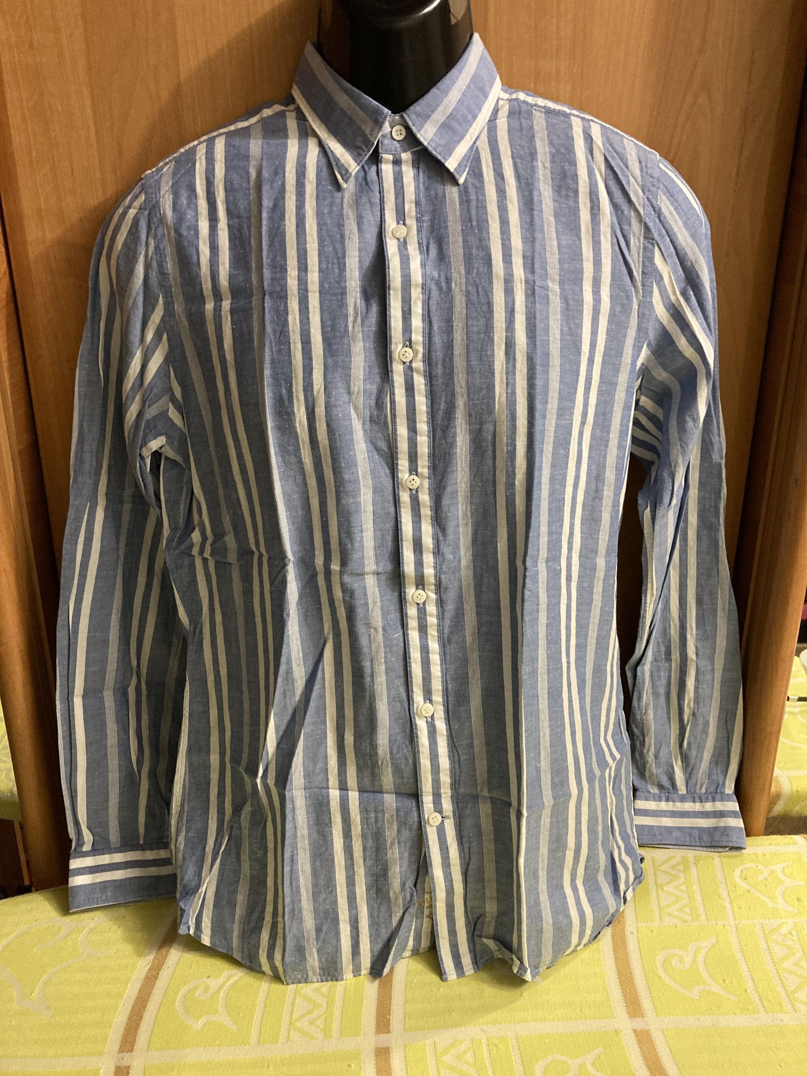 Japanese Brand A.B.C.L Long Sleeve Cotton/Silk Shirt Japanese Fabric. Size US M / EU 48-50 / 2 - 10 Thumbnail