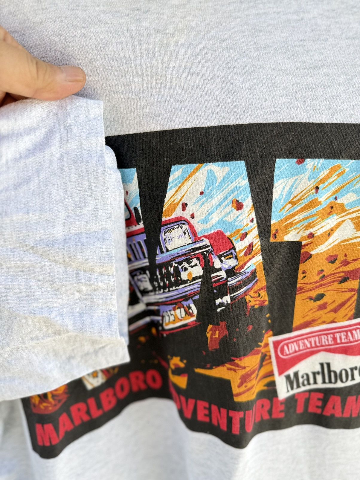 Marlboro Adventure Team Vintage 90s Marlboro Anventure Team Rally Racing Tee Size US L / EU 52-54 / 3 - 4 Thumbnail