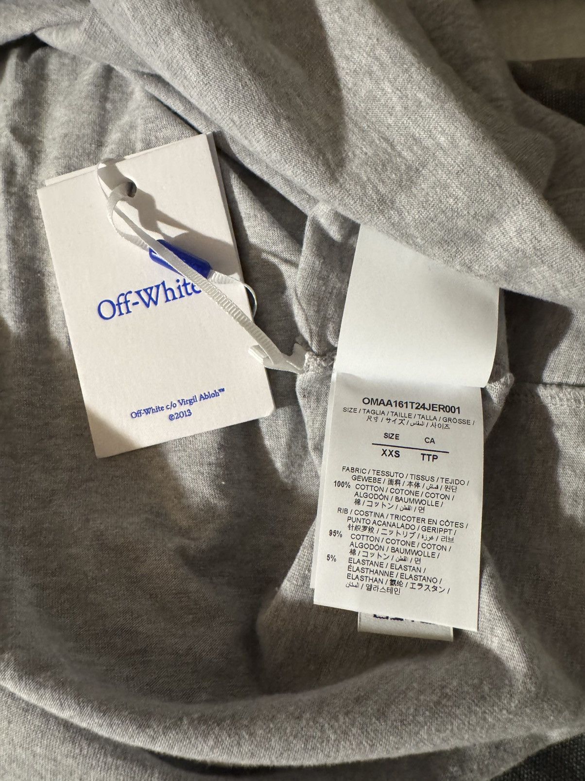 Off-White Off-White Oversized Logo Cotton Graphic Tee Size XX-Small Size US XXS / EU 40 - 10 Thumbnail