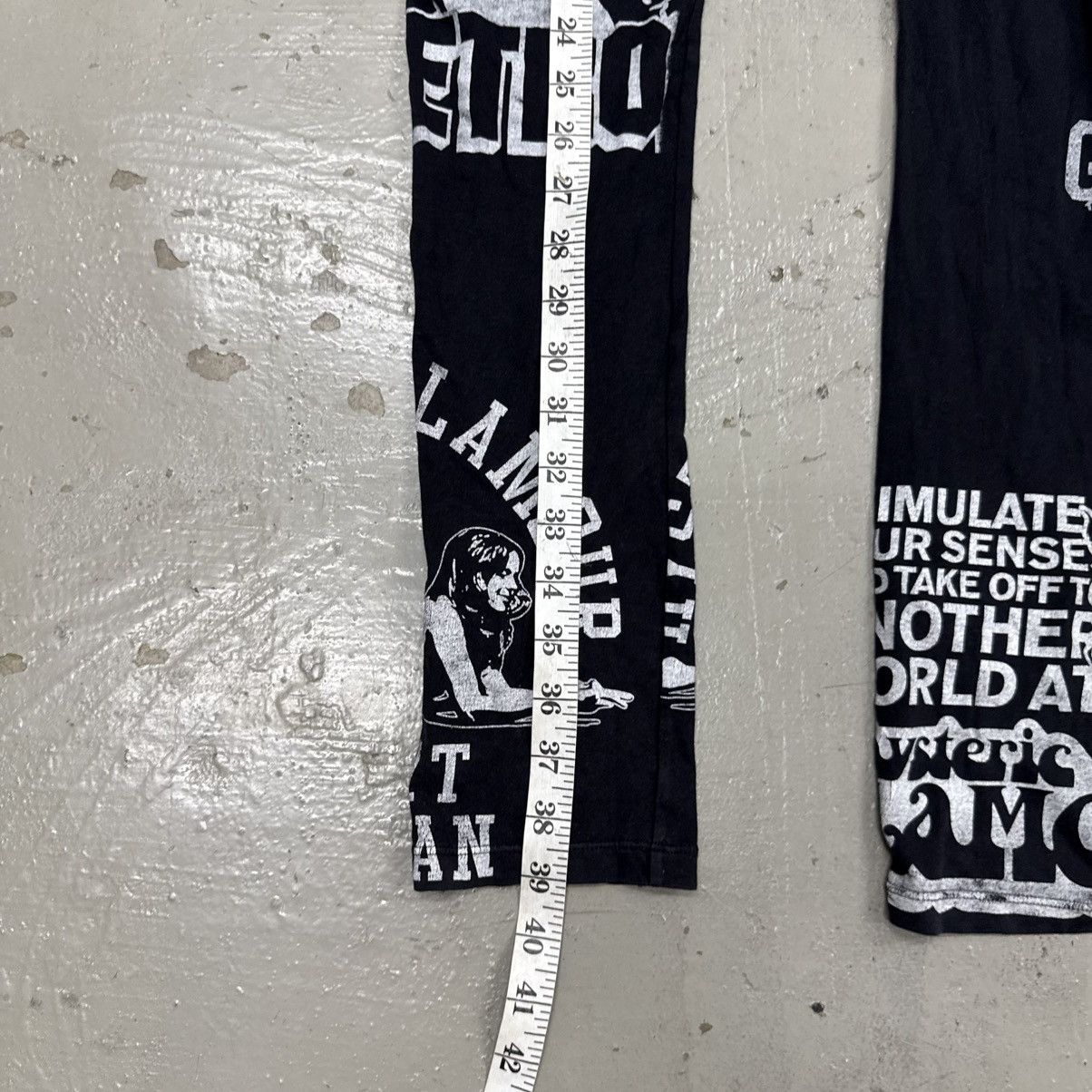 Hysteric Glamour RARE HYSTERIC GLAMOUR LEGGING PANTS BIG LOGO Size US 26 / EU 42 - 7 Thumbnail