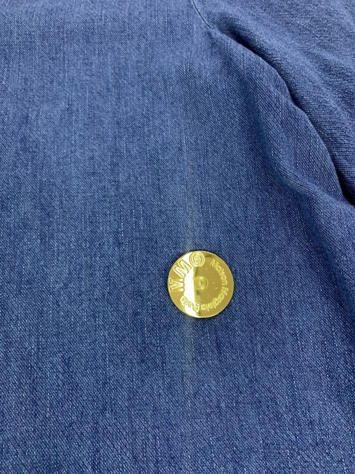 Maison Margiela MM6 Maison Margiela Paris Denim Shirt Button Front Dress Size L / US 10 / IT 46 - 5 Thumbnail