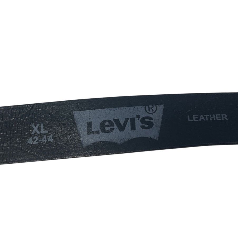 Levi's Levi's Mens 42-44 Black Leather Silver Buckle Jeans Belt Size 42 - 4 Thumbnail