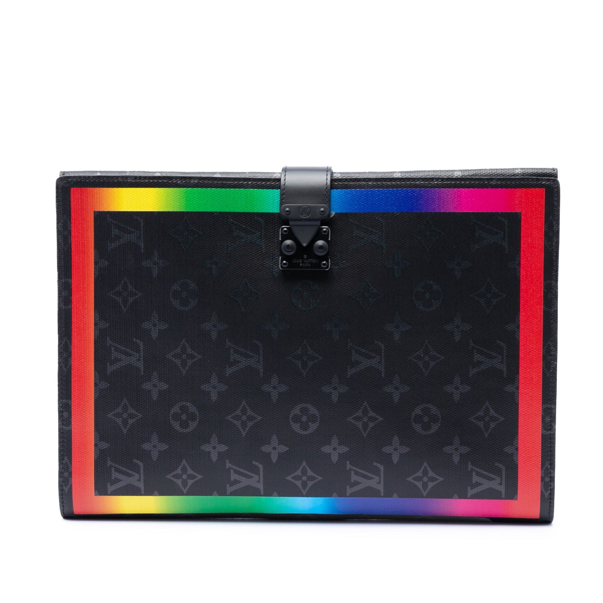 Louis Vuitton Monogram Eclipse Rainbow Franck Folder Size ONE SIZE - 1 Thumbnail