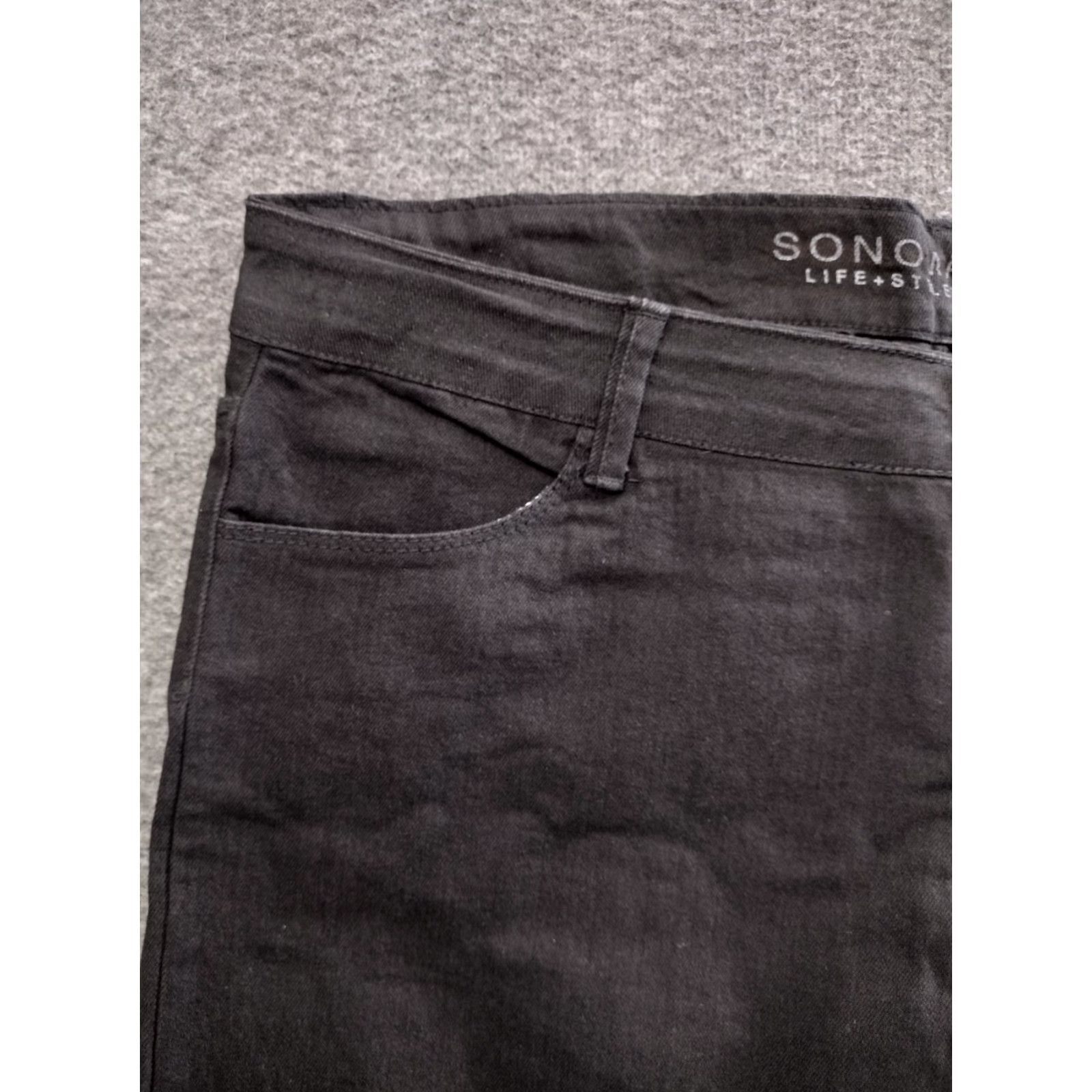 Vintage Sonoma Women’s High Rise Bermuda Shorts Jeans Black 18 Bermuda Style Plus Size 18 Womens Black Sonoma Size 26" / US 2 / IT 38 - 7 Thumbnail