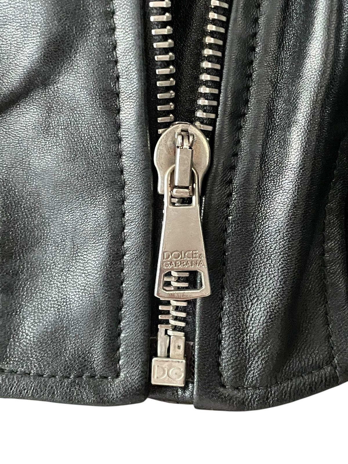Dolce & Gabbana Dolce & Gabbana DG Silver Sheepskin Jacket Size M / US 6-8 / IT 42-44 - 5 Thumbnail