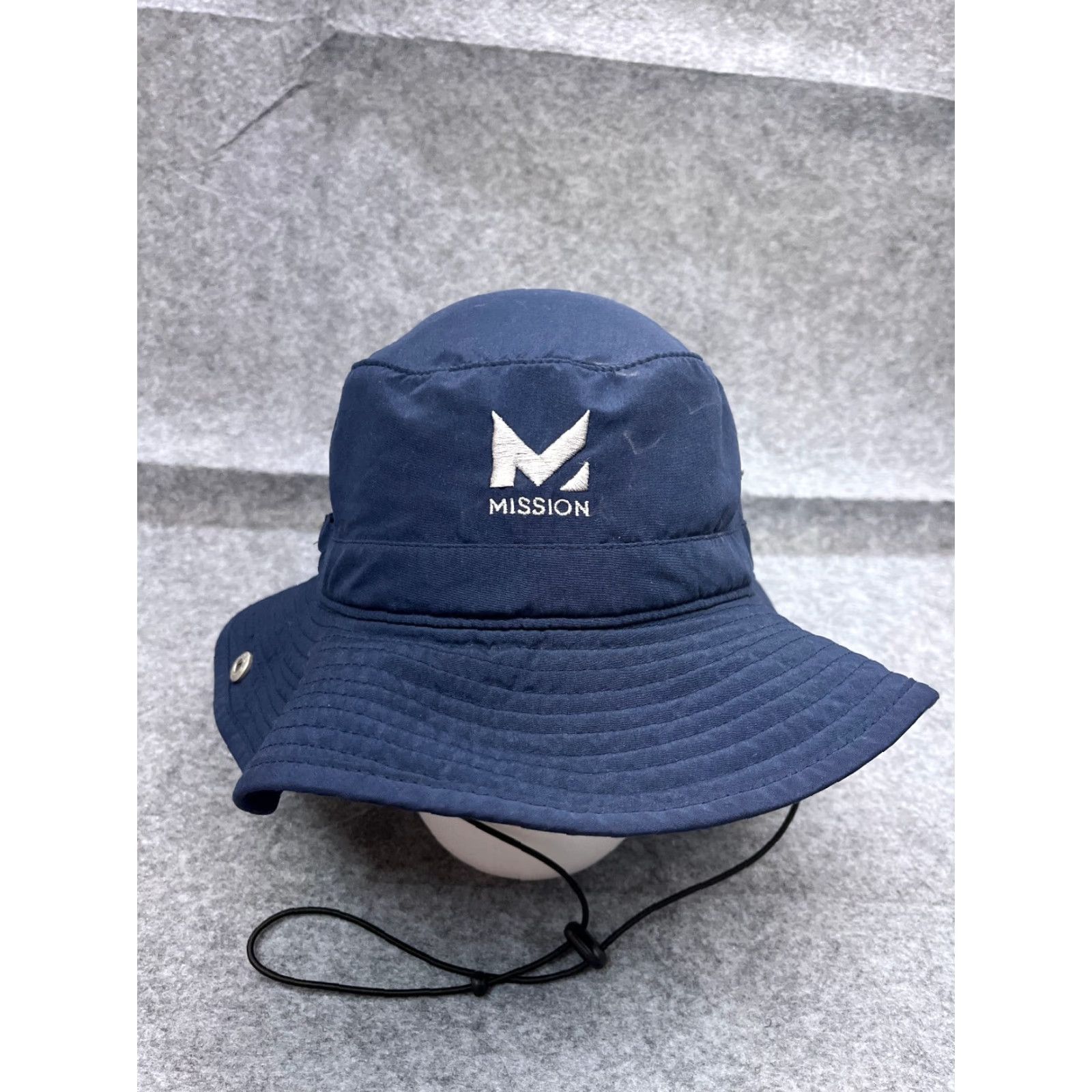 Commission Mission Sun Bucket Hat Adult One Size Blue Polyester Spandex Fish Hike Outdoors Size ONE SIZE - 2 Thumbnail