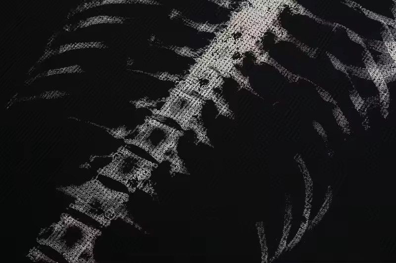 Other Punk Streetwear Grunge Skeleton Bone X-Ray Long Sleeve Size US L / EU 52-54 / 3 - 4 Thumbnail