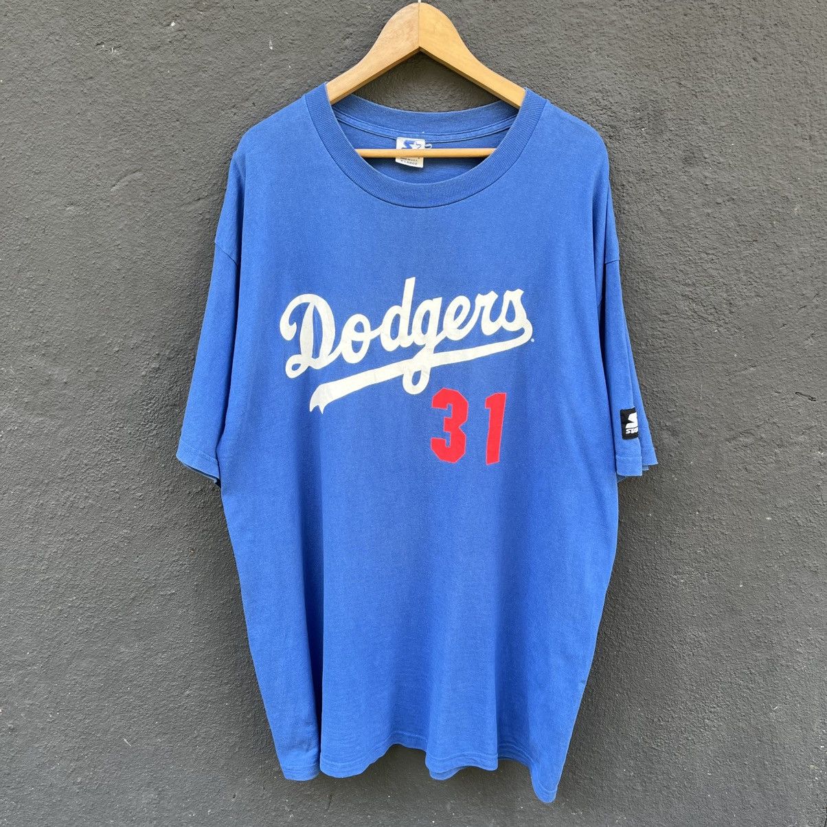 Starter Thrashed Faded 90s Dodgers Piazza MLB STARTER Tee Size US XL / EU 56 / 4 - 1 Thumbnail
