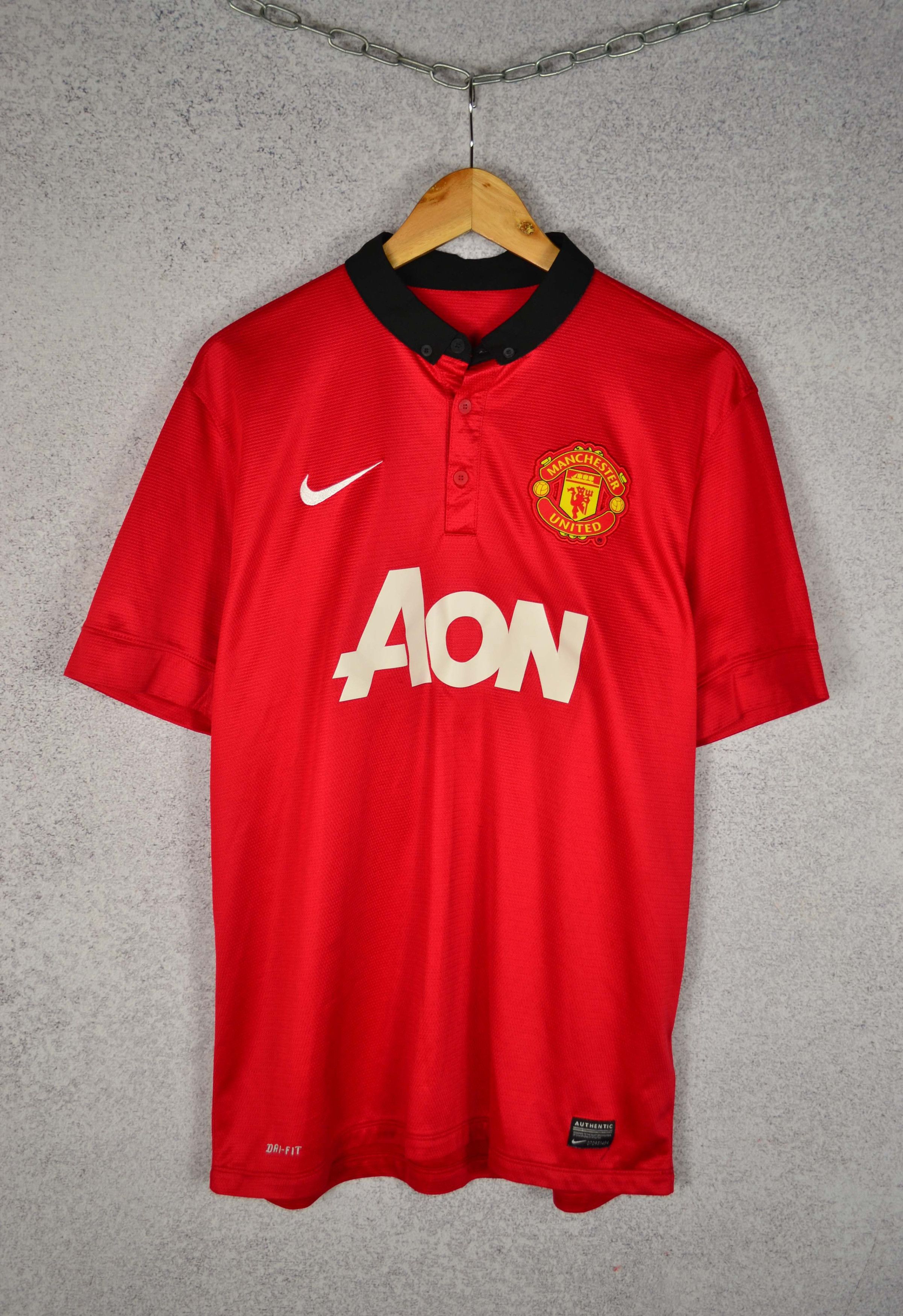 Nike Manchester United FC 2013 2014 Home Jersey Nike T-shirt Size US L / EU 52-54 / 3 - 1 Thumbnail