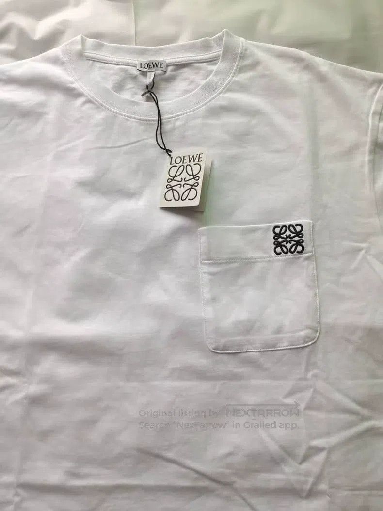 Loewe Loewe White Long Sleeve T-Shirt Size L / US 10 / IT 46 - 2 Thumbnail