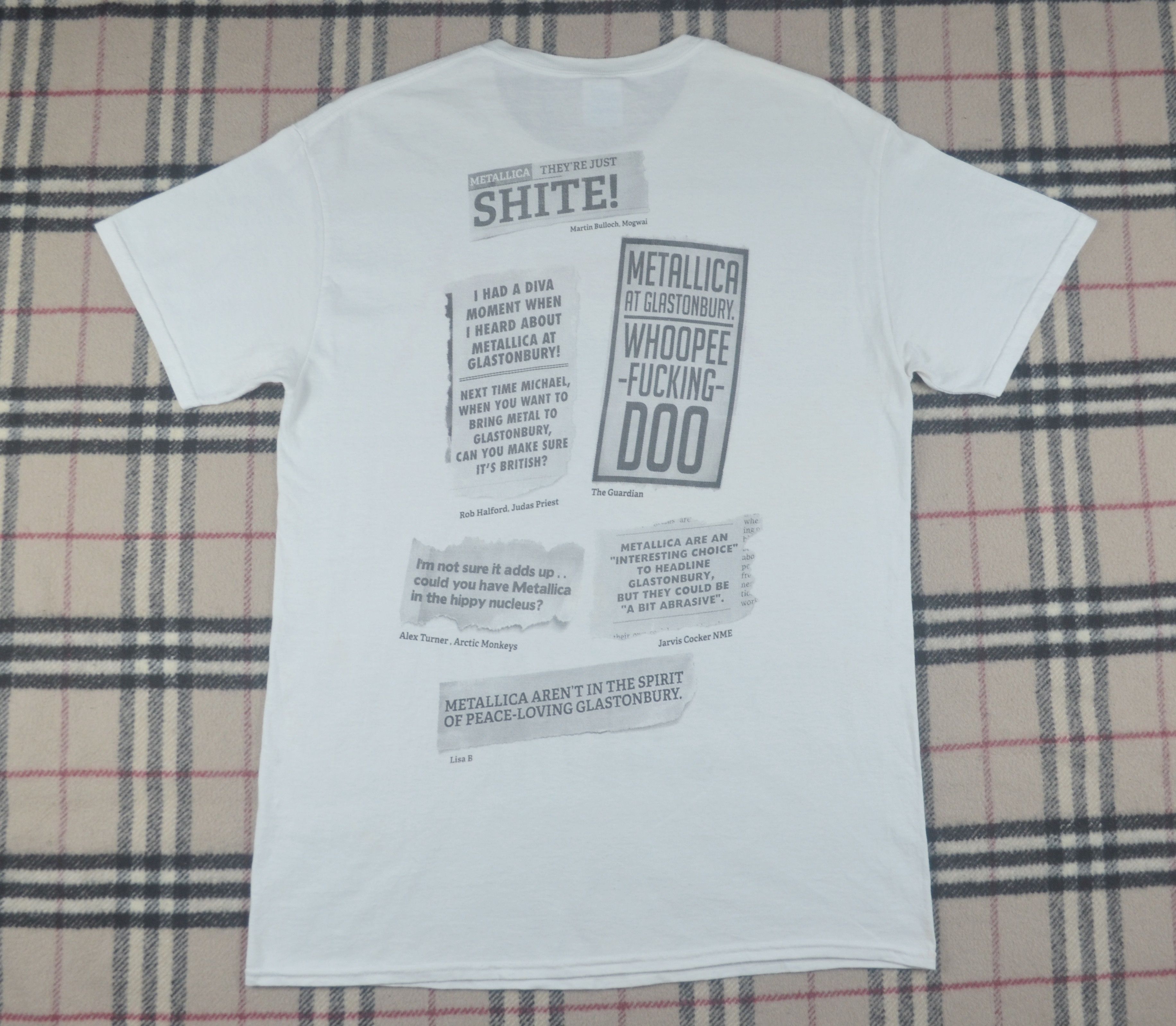 Metallica glastonbury t shirt sale