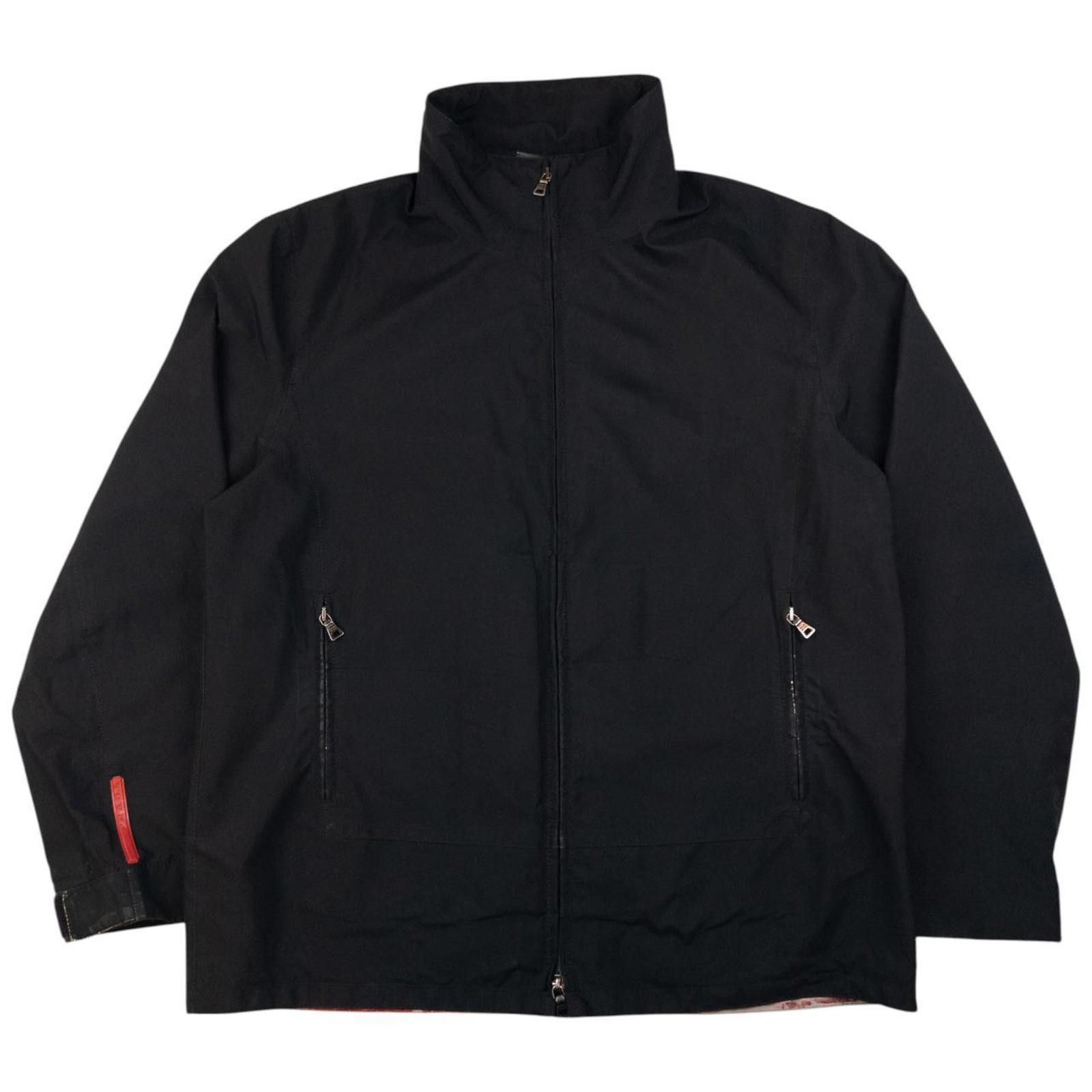 ジャケット・アウター PRADA SPORT GORE-TEX ZIP UP JACKET Vintage Prada Sport Goretex Zip Up Jacket Size XL