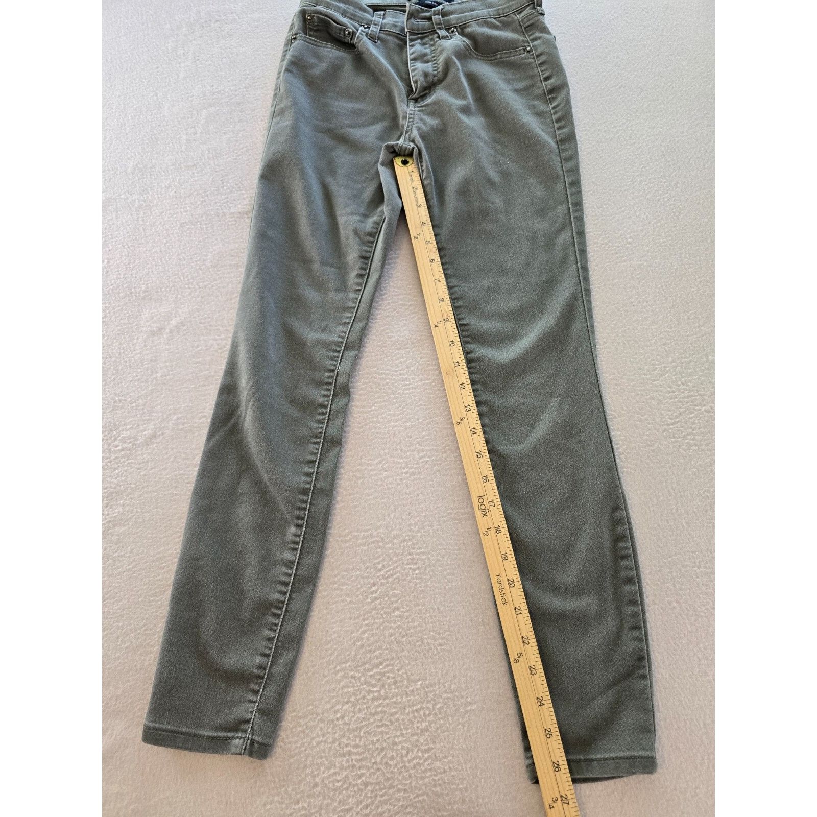 Aeropostale Aeropostale Jeans Womens Sz 0 Gray High Rise Stretch Skinny Size 25" / US 0 / IT 36 - 3 Thumbnail