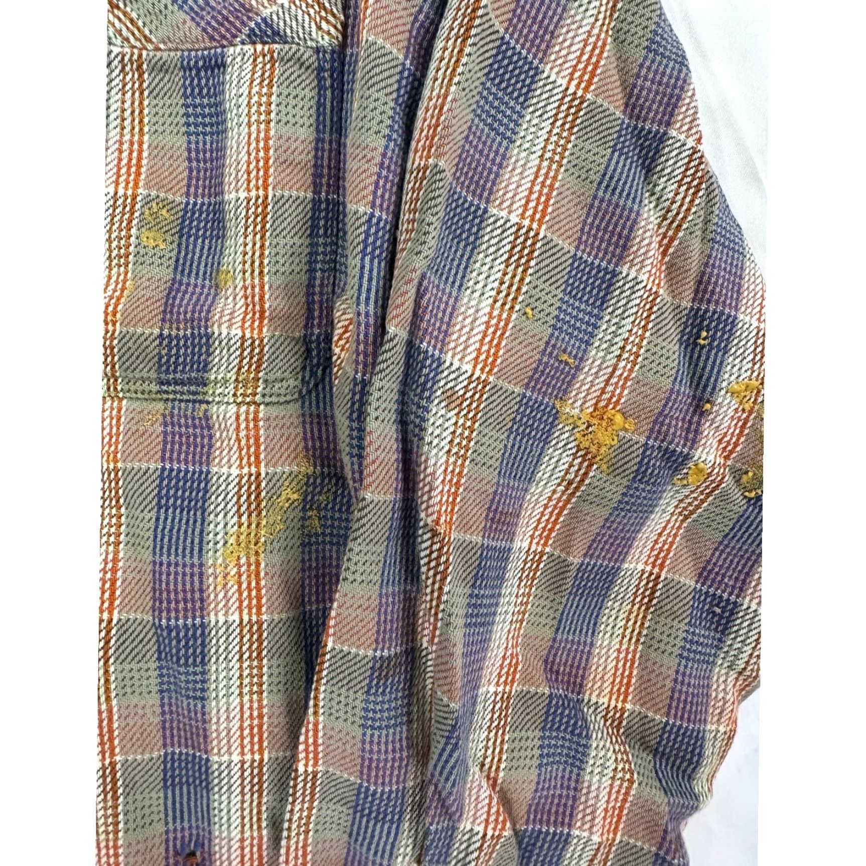 Patagonia VINTAGE Patagonia Women's Organic Cotton Flannel Shirt Size M Distressed Size M / US 6-8 / IT 42-44 - 5 Thumbnail