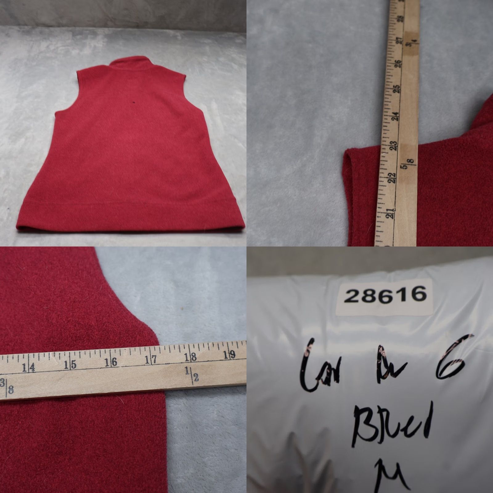 Carhartt VINTAGE Carhartt Vest Women XS Red Embroidered Logo Fleece Zipper Pocket Mid-Length Sleeveless Casual Workwear Size XS / US 0-2 / IT 36-38 - 8 Thumbnail