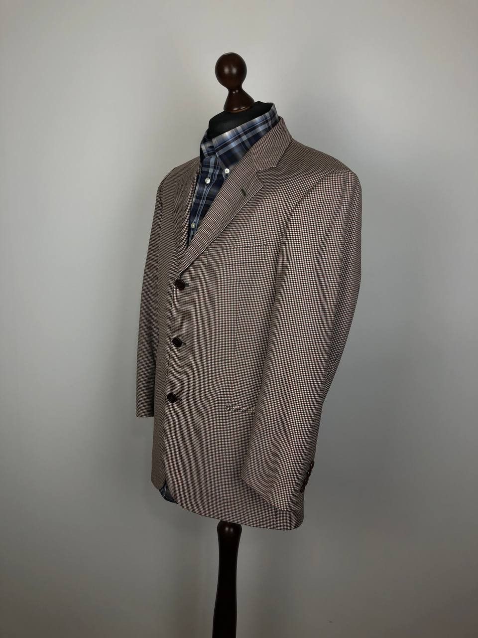 Hugo Boss HUGO BOSS Classic Wool Blazer Jacket Check Size 44R - 1 Thumbnail