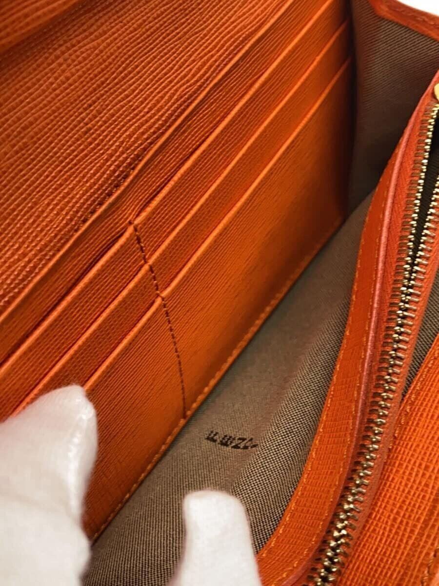 Fendi Fendi Leather Long Wallet Orange Size ONE SIZE - 6 Thumbnail