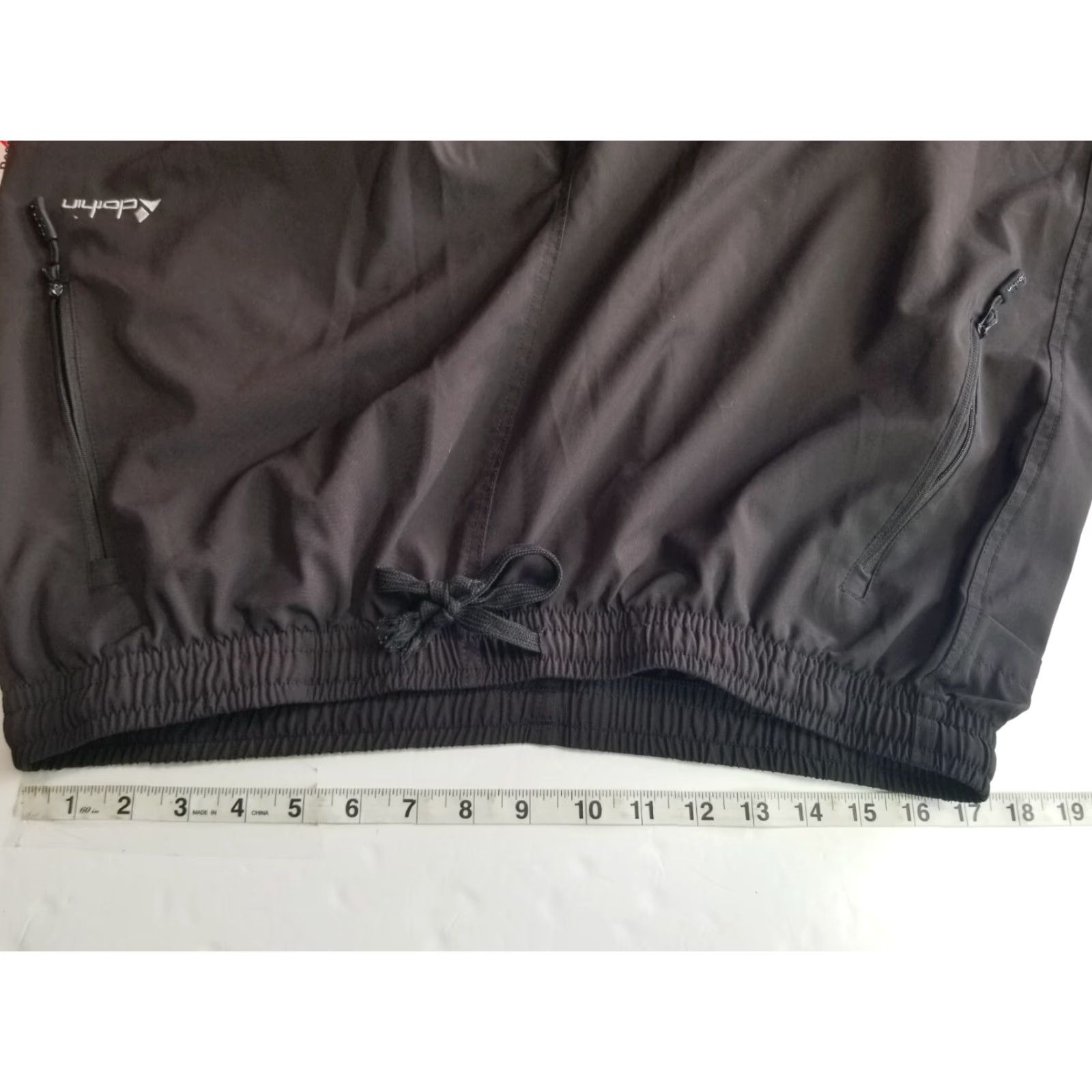 Vintage Clothin Pants Men 34-36 Black Lightweight Elastic Waist Chino Flat Front Pockets Comfortable Breathable Nylon Spandex Straight Leg Size US 34 / EU 50 - 3 Thumbnail