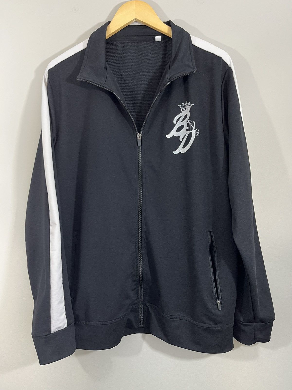 Vintage Billionaire Dreams Dice Black Stripe Track Jacket Size US L / EU 52-54 / 3 - 2 Thumbnail
