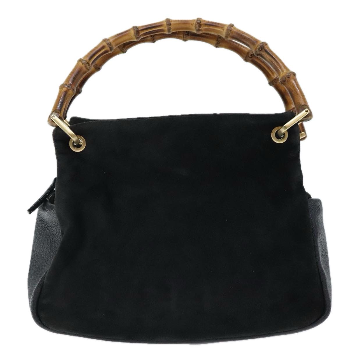 Bamboo Black Suede Handbag (Pre-Owned)