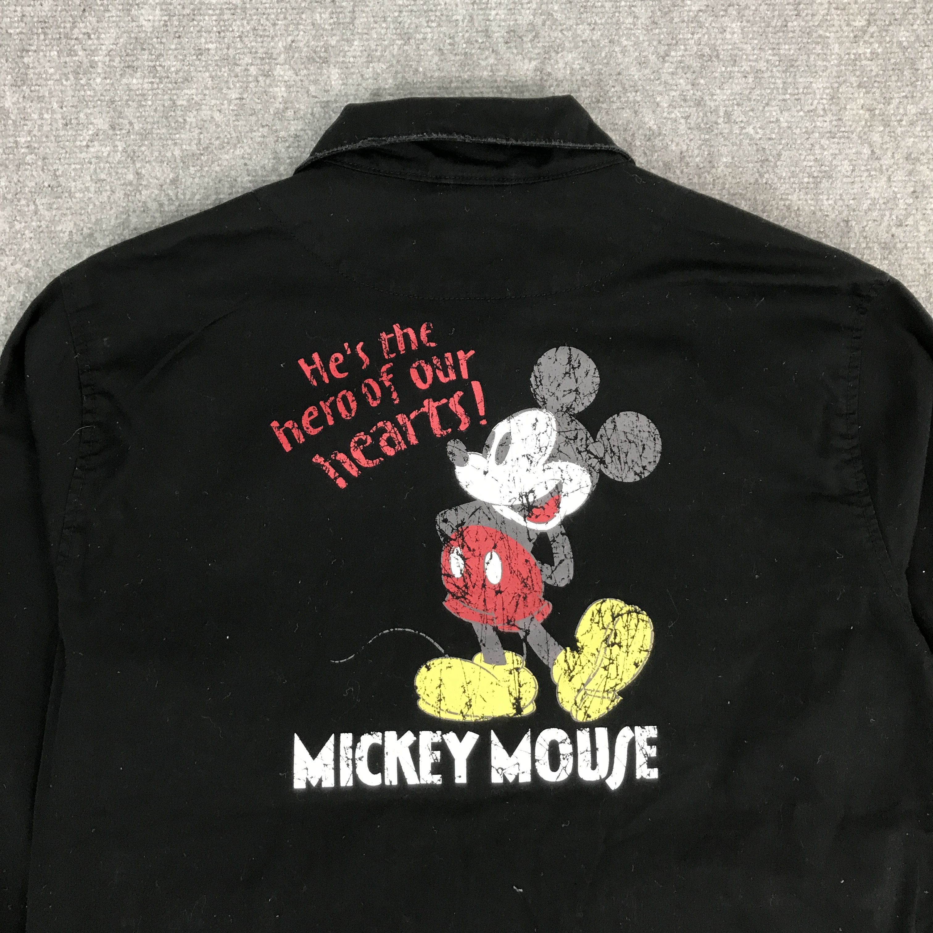 Disney × Japanese Brand MICKEY MOUSE BLACK ZIPPER JACKET Size US L / EU 52-54 / 3 - 4 Thumbnail