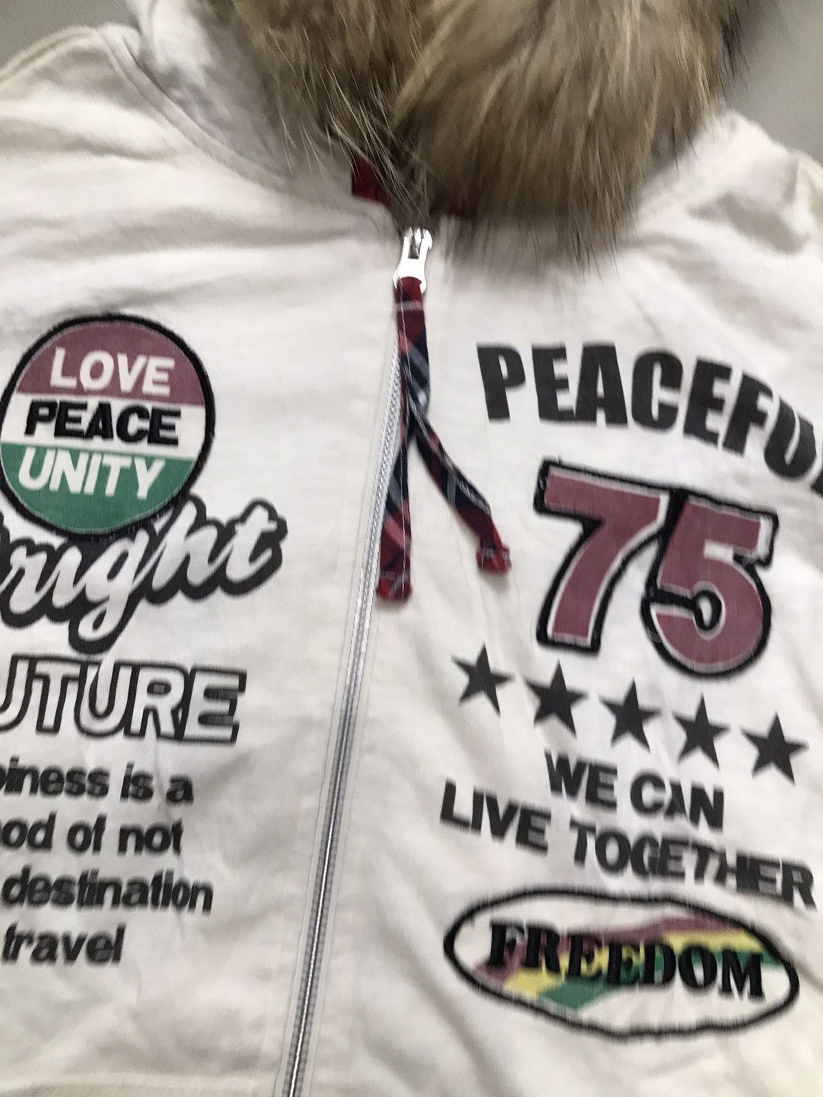 Hysteric Glamour Japanese Poem surf Fur Hoodie Peace and love Size US M / EU 48-50 / 2 - 4 Thumbnail