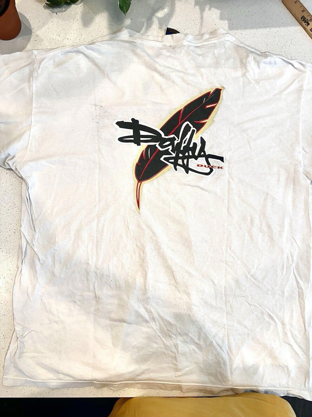 Warner Bros Daffy Duck Vintage T-shirt XL Feather White Single Stitch Size US XL / EU 56 / 4 - 6 Thumbnail