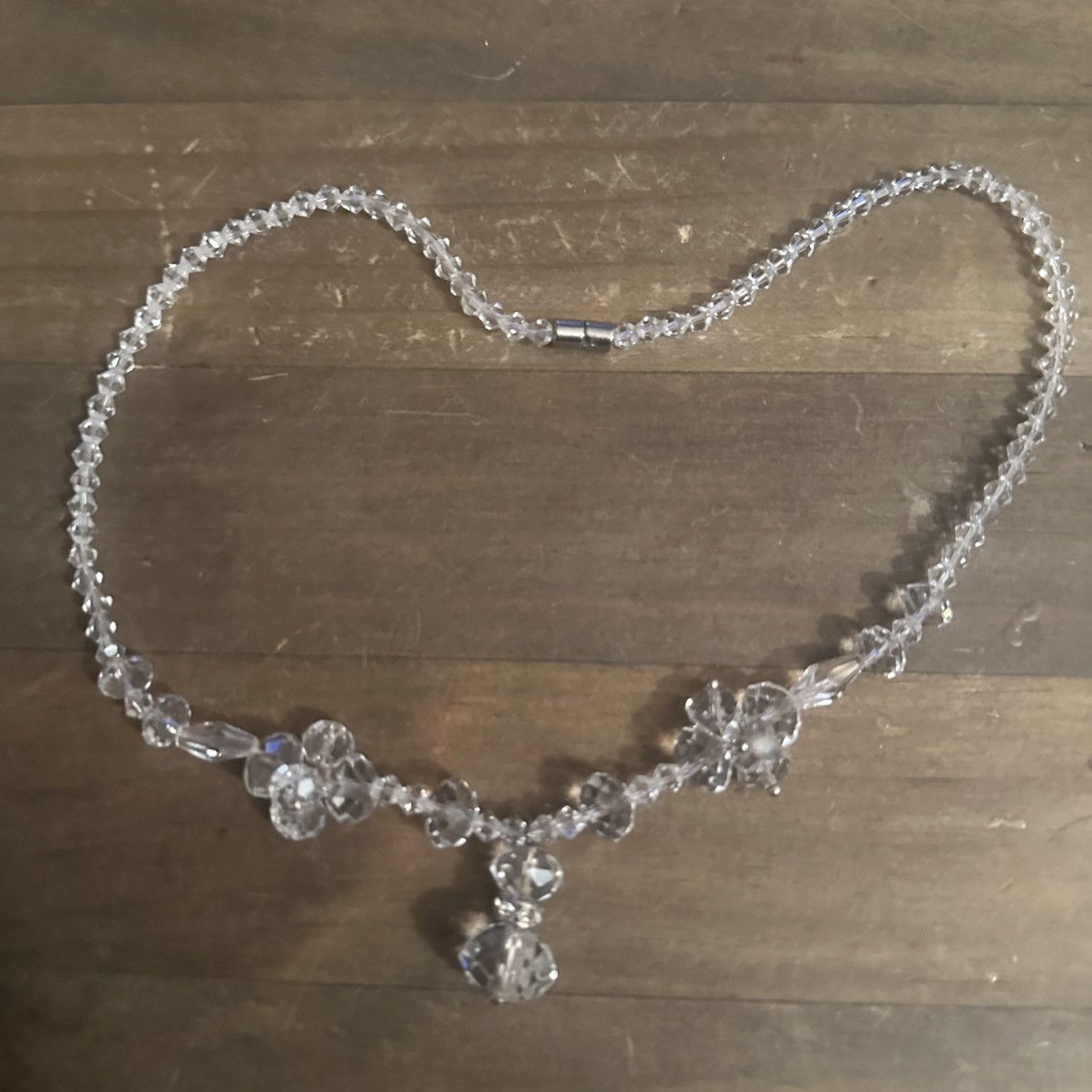 Vintage Vintage clear crystal bead necklace Size ONE SIZE - 2 Thumbnail