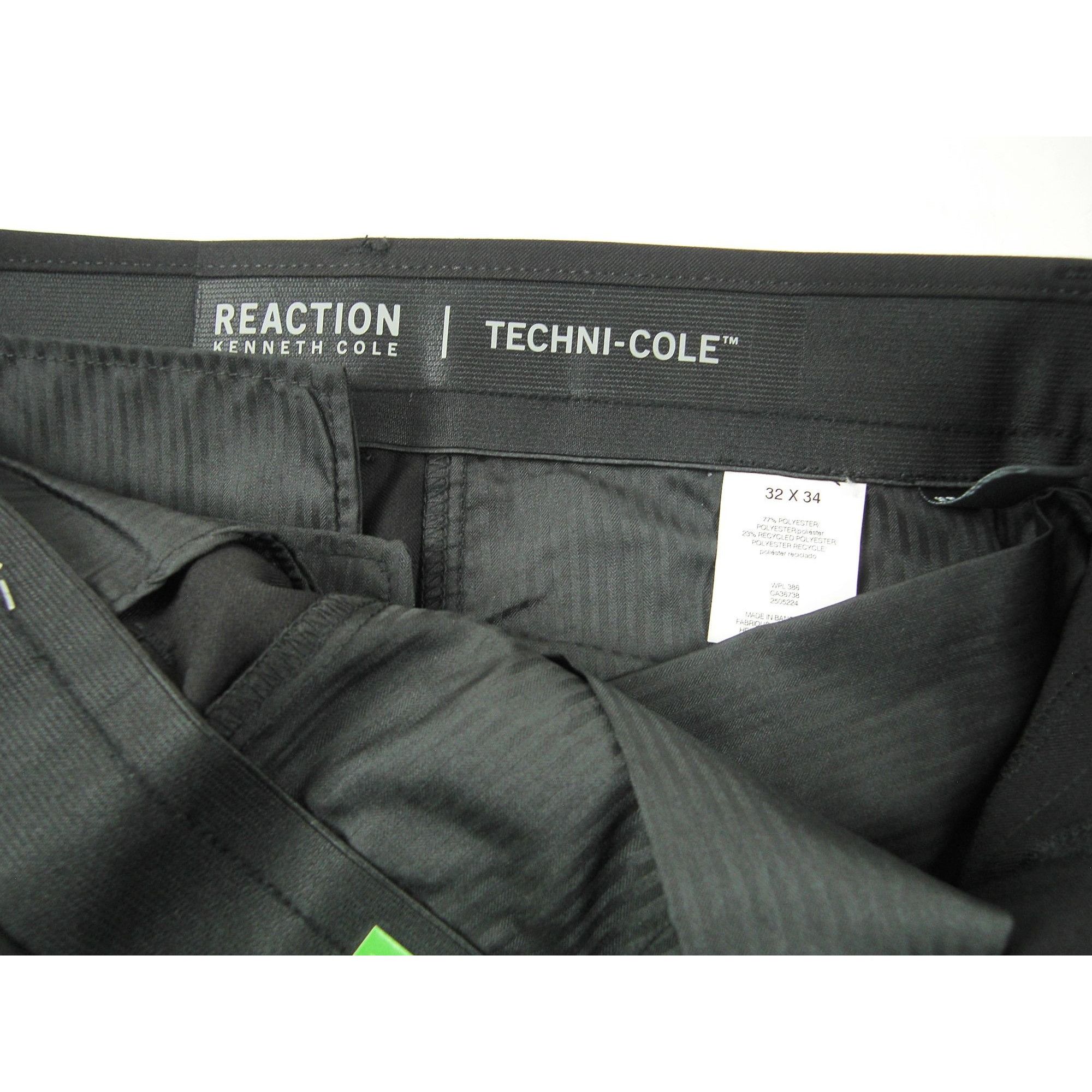 Kenneth Cole Kenneth Cole Men’s Dress Pant Slim Fit Stretch Fabric Black Size US 34 / EU 50 - 4 Thumbnail