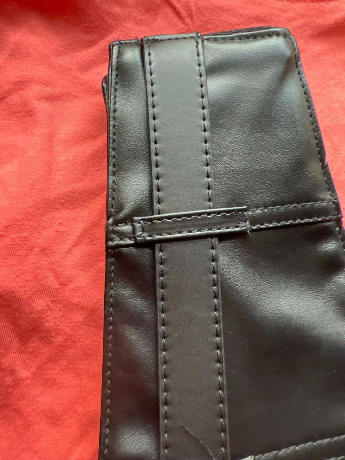 Japanese Brand × Vintage Classic Pin Buckle Wide Belts Black Elastic PU Size ONE SIZE - 10 Thumbnail