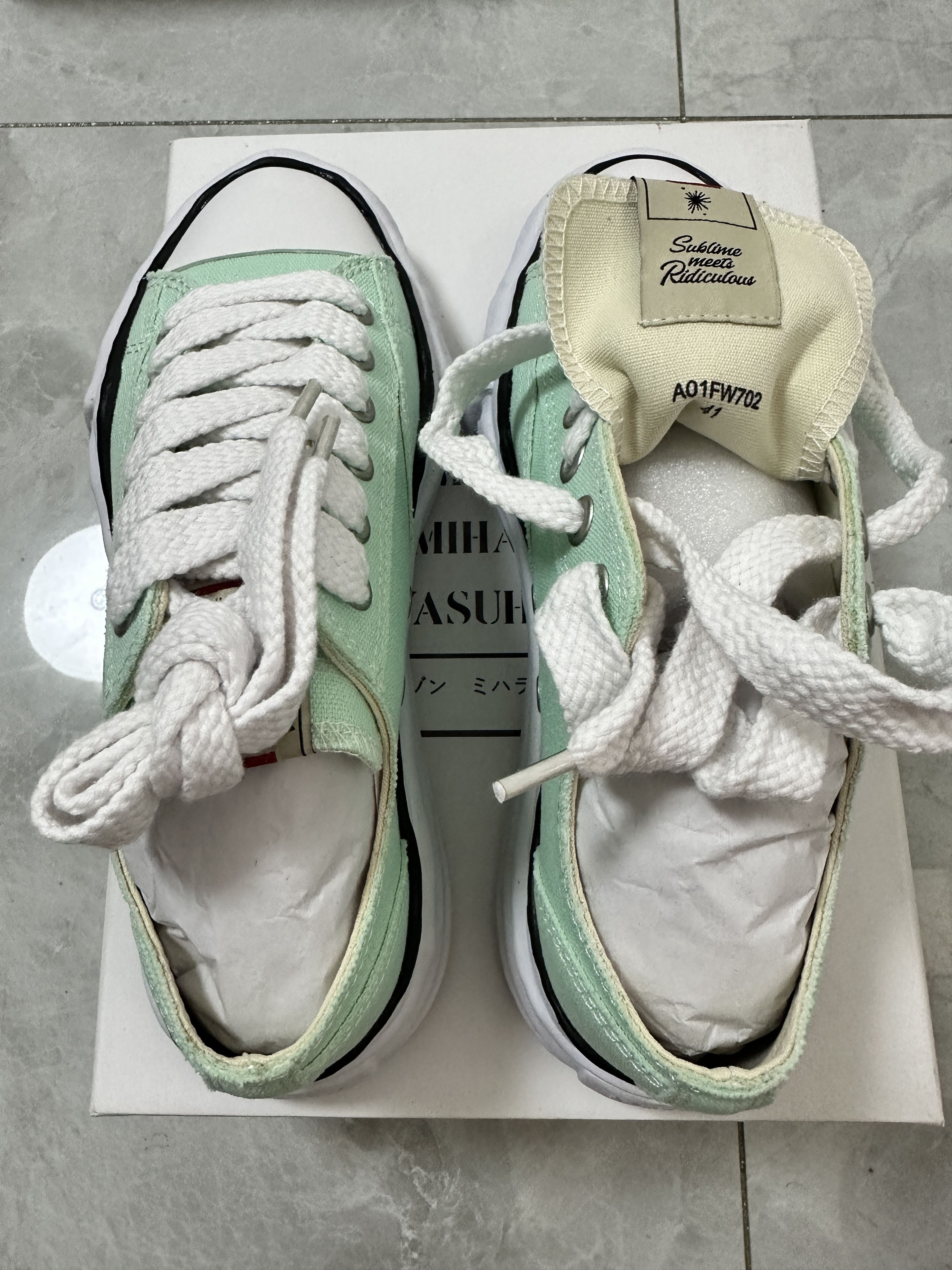Maison MIHARA YASUHIRO Maison MIHARA YASUHIRO Low-top Sneakers in Light Blue Size US 8 / EU 41 - 4 Thumbnail